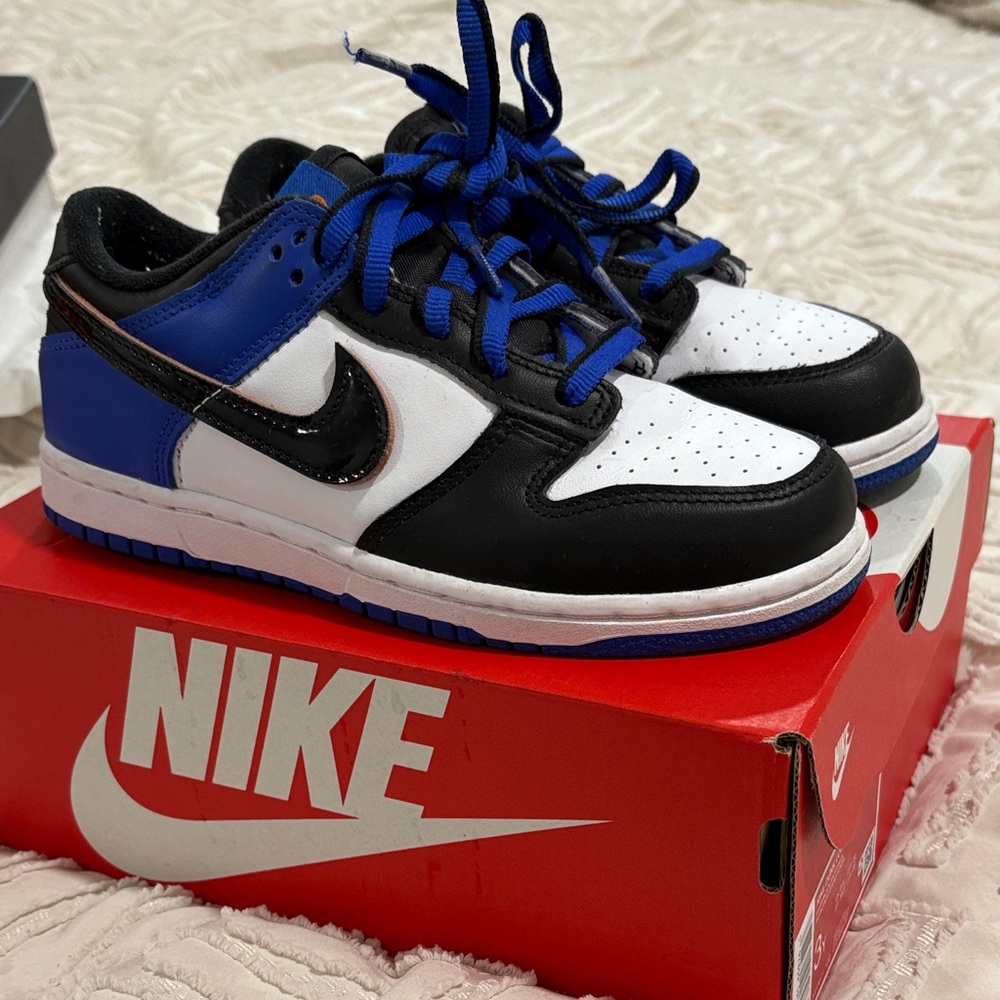 Nike Kids' Black, Blue, and White Sneakers